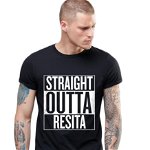 Tricou negru barbati - Straight Outta Resita, L