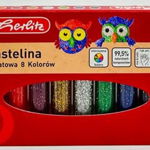Plastilina Herlitz, 8 Culori Glitter
