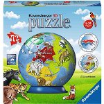 Puzzle 3D Ravensburger - Glob, 72 piese (11840), Ravensburger