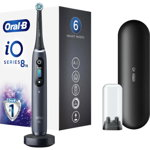 Periuta de dinti electrica ORAL-B iO8, Bluetooth, Curatare 3D, 6 programe, 1 capat, negru