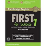 Cambridge English - First 1 for Schools - Student's Book Pack with Answers and 2 Audio CDs | , Cambridge University Press