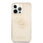 Husa de protectie telefon Guess pentru iPhone 13 Pro, Big 4G Full Glitter, Plastic, Roz, Guess