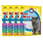 Pachet Economic Nisip Pisici MIAU MIAU Silicat Clean 4x7,6L