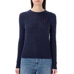 Ralph Lauren Cable-knit crewneck jumper Blue