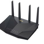 Router Wireless ASUS RT-AX5400, AX5400, Dual-Band, Tri-Core 1.5GHz CPU, 256MB 512MB Flash RAM, Gigabit, AiProtection Pro, Adaptive QoS, VPN Fusion, IPTV, OFDMA, MU-MIMO, Beamforming, Link Aggregation,