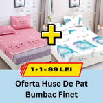 Pachet promotional 1 + 1 Husa de Pat Din bumbac Finet, LP-PPHBF-24, JOJO HOME