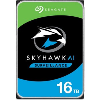 Hard Disk Seagate SkyHawk AI ST16000VE002 16 Terra Bytes, 6 GB/s, 256 MB Cache, HDD 16 TB, Seagate