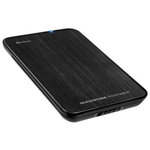 Carcasă Hard Disk Sharkoon QuickStore Portable 2,5&quot; SATA USB, aluminiu mat, negru