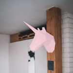 Set creativ de pliere a hârtie Papertime Unicornul Roz