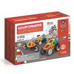 Joc magnetic de constructie Amazing Transform Wheels Set Vehicule, 17 piese, Magformers, 