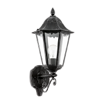 Lampa perete NAVEDO negru, silver-patina 220-240V,50/60Hz IP44, Eglo