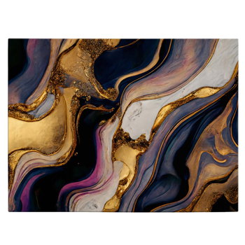 Tablou abstract imitatie marmura, auriu, maro, albastru 1413 - Material produs:: Tablou canvas pe panza CU RAMA, Dimensiunea:: 60x90 cm, 