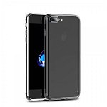 Husa Ultra Slim Premium Ipaky Effort iPhone 7 Plus / 8 Plus Cu Folie Sticla Marca Ipaky 9h Transparenta