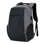 Rucsac pentru barbati Matteo GT1477, multifunctional, laptop, cu port USB, gri, OEM