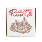 Set de 100bucati Cutie pizza 25x25x3.5 cm Alba, Horeca