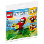 Set 66 piese constructie Creator 3 v 1 - Papagal, Lego, Multicolor