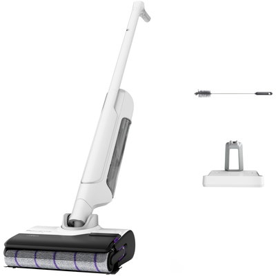 Aspirator vertical cu spalare Rowenta X-Clean 10 GZ7035WO, 200 W, pana la 60 min autonomie, aspirare umeda si uscata, functie autocuratare si autouscare, alb
