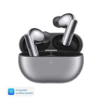 Casti in-ear Huawei FreeBuds Pro 3, True Wireless, Active Noise Cancelling, Silver Frost