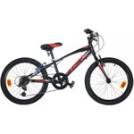 Bicicleta copii Dino Bikes 20" MTB baieti Sport negru cu 6 viteze