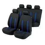 Huse auto Elegance, negru, 12 piese, sistem zipp-it basic, side-airbag compatibil