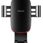 Suport Baseus Auto Gravity cu Wireless Charger Red, Baseus