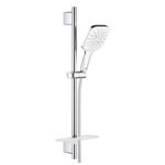 Set de dus Grohe Rainshower 130 SmartActive Cube, 3 jeturi, moon white- 26584LS0, Grohe