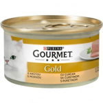 Hrana umeda pentru pisici Gourmet Gold Mousse Curcan 85g, Gourmet