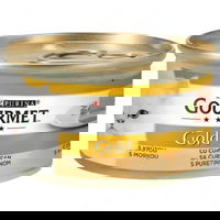 GOURMET GOLD MOUSSE CU CURCAN,Hrana Umeda Pisici, 85g
