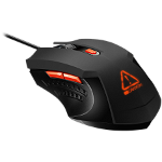 CANYON Star Raider GM-1 Optical Gaming Mouse with 6 programmable buttons  Pixart optical sensor  4 levels of DPI and up to 3200  3 million times key life  1.65m PVC USB cable rubber coating surface and colorful RGB lights  size:125*75*38mm  115g
