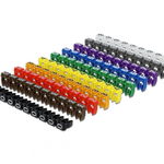 Set 100 buc clipsuri colorate 0-9 maxim 6mm, Delock 18304, Delock