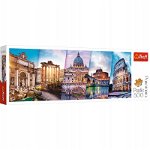 Puzzle Trefl Panorama, Calatorind prin Italia 500 piese, Trefl