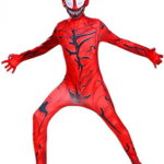 Costum pentru copii Amycute, model Venom, alb/negru/rosu, marimea 140