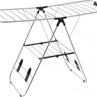 Uscator de rufe, Inox , 1470 560 970-1280 mm, Songmics