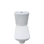 Set Vas wc compact Pamela, iesire vetricala, rezervor ceramic, capac  alb, cot  insertie metalica, mecanism