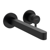 Baterie lavoar Hansgrohe Finoris cu pipa 228mm  montaj incastrat  necesita corp ingropat  negru mat, Hansgrohe