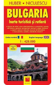 Bulgaria. Harta turistica si rutiera - Huber Kartographie, Niculescu ABC