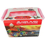 MAGPLAYER Joc de constructie magnetic - 66 piese, MAGPLAYER