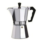 Cafetiera Espressor, Capacitate 150ml, Aproximativ 3 Cesti, Diametru 8cm, Compatibila Pe Aragaz, Cromata, Aluminiu, Argintie, KlaussTech