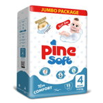 Scutece pentru bebelusi Pine Soft - Pachet Jumbo - Pine Maxi 7-14 kg x 72 buc, Pine