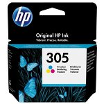 Cartus de cerneala HP 305, tricolor, randament standard, 2ml