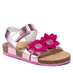 Primigi, Sandale cu aplicatii florale, Roz prafuit