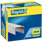Capse Rapid Standard, 24/6, 2-20 coli, 5000 buc/cutie, Rapid