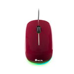 mouse optic ngs addict maroon, 1000dpi, usb, led 7 culori, NGS