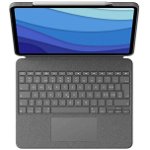 Tastatura Combo Touch Detachable Keyboard Case  Trackpad Grey, Logitech