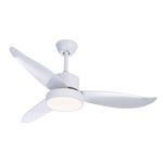 Ventilator de tavan, lustra LED 18W, 3 palete, 1800lm, telecomanda, timer, Globo