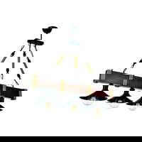 Lustra, Kutuk 3Lu Ceviz Avize, Beacon, 70 x 20 x 75 cm, 3 x E27, 60W, maro/negru, Beacon