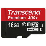 Micro SDHC 16GB 300x Class 10, Transcend