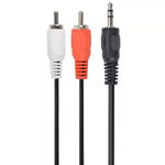 Cablu audio Gembird Jack 3.5 mm - 2x RCA 2.5m Black