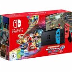 Consola Switch Version2 - culoare Red and Blue + Joc Mario Kart 8 Deluxe Edition