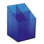 Suport pixuri Ico Quadrate, transparent, Albastru
